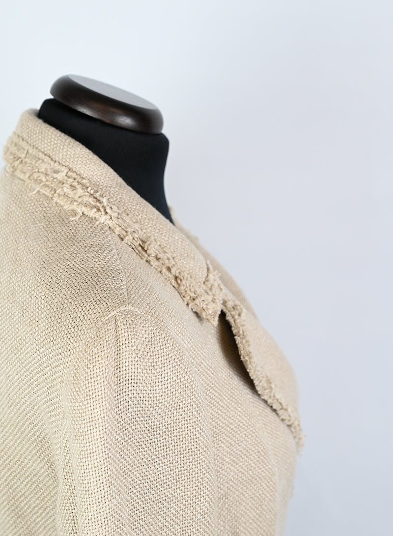 Chanel Giacca in lino ecrù - Tg. 38 FR -  lesleyluxuryvintage