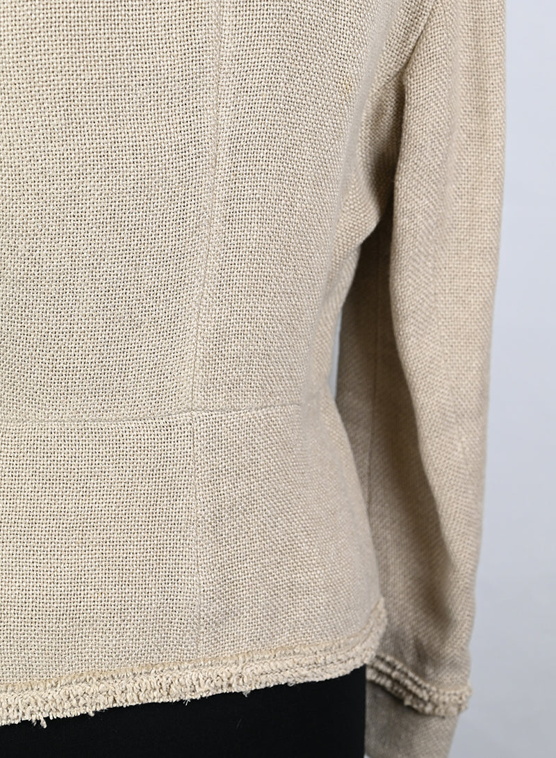 Chanel Giacca in lino ecrù - Tg. 38 FR -  lesleyluxuryvintage