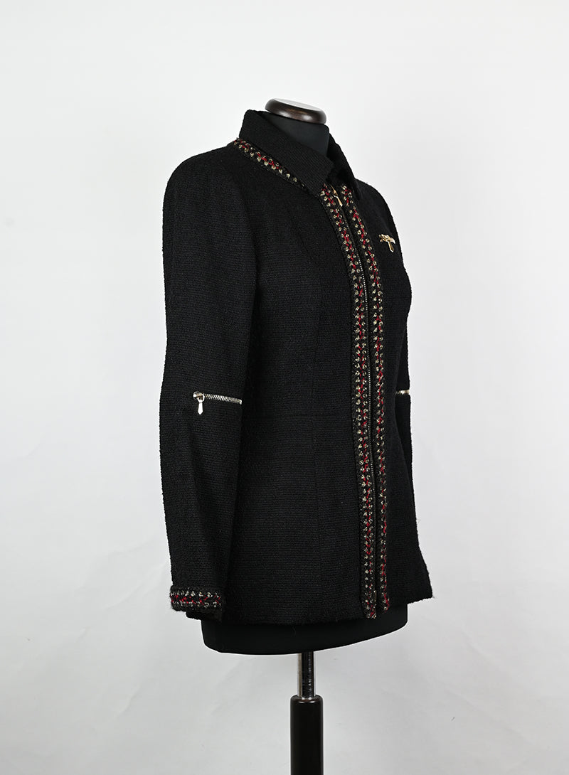 Chanel Giacca in lana nera - Tg. -  lesleyluxuryvintage