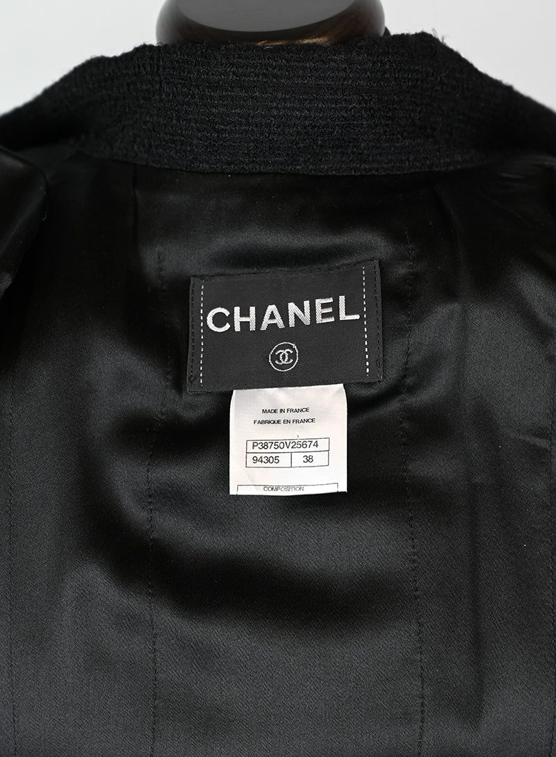 Chanel Giacca in lana nera - Tg. -  lesleyluxuryvintage