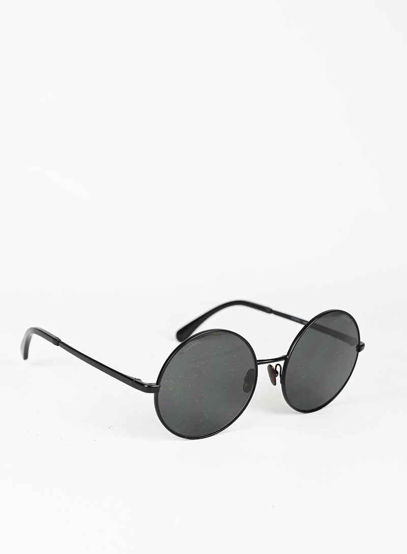 Chanel Occhiali tondi neri