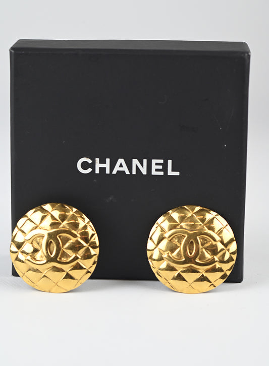 Chanel Orecchini tondi oro