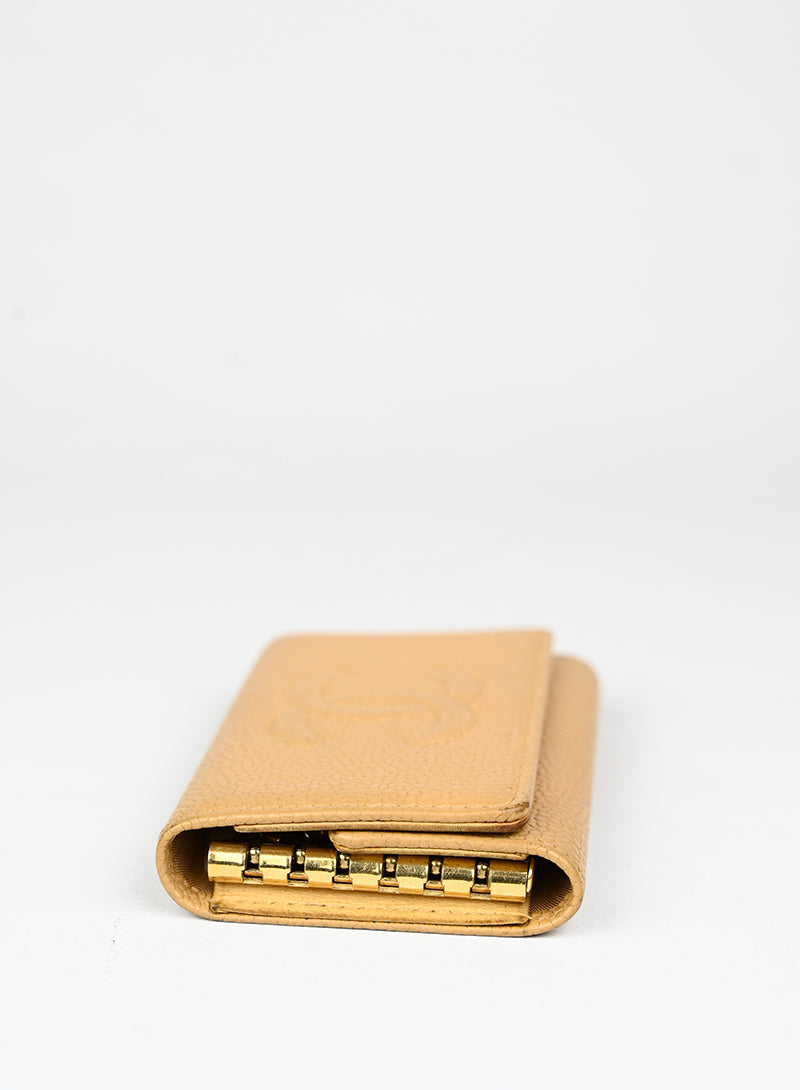 Chanel Portachiavi in pelle beige