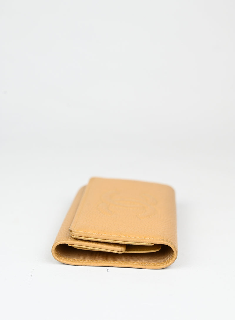 Chanel Portachiavi in pelle beige