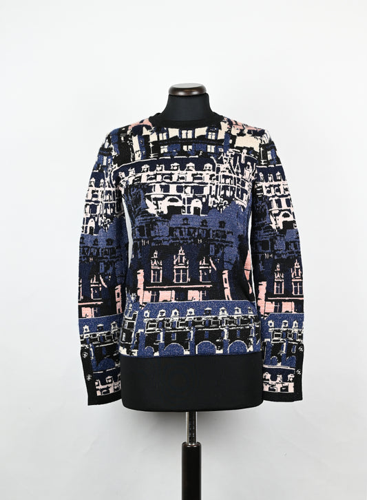 Chanel Pullover in cashmere blu - Tg. 34 FR -  lesleyluxuryvintage