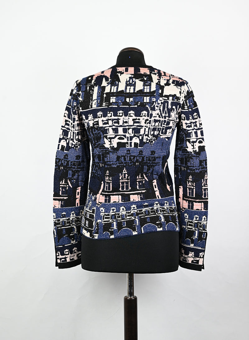 Chanel Pullover in cashmere blu - Tg. 34 FR -  lesleyluxuryvintage