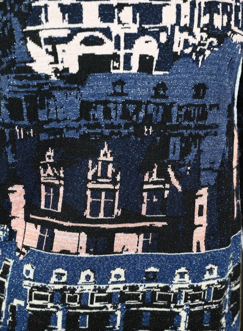 Chanel Pullover in cashmere blu - Tg. 34 FR -  lesleyluxuryvintage