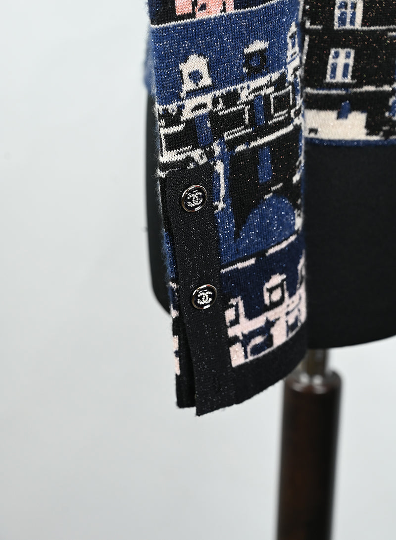 Chanel Pullover in cashmere blu - Tg. 34 FR -  lesleyluxuryvintage