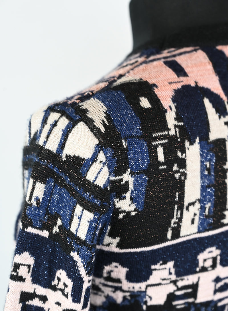 Chanel Pullover in cashmere blu - Tg. 34 FR -  lesleyluxuryvintage