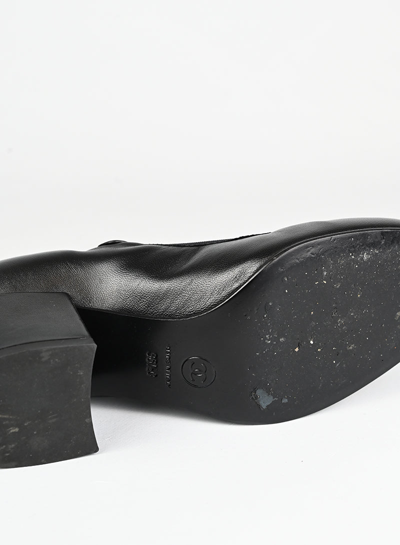 Chanel Scarpe Mary Jane in pelle nera - N. 36 ½