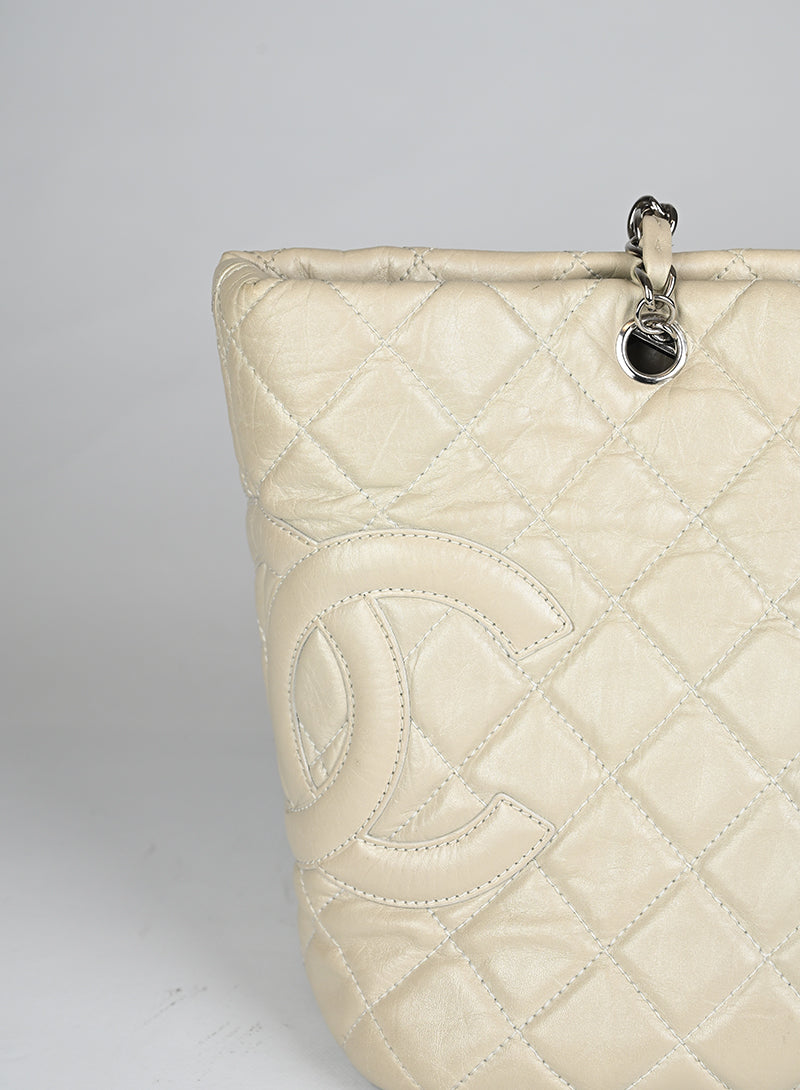 Chanel Shopper Cambon Tote Pelle Burro