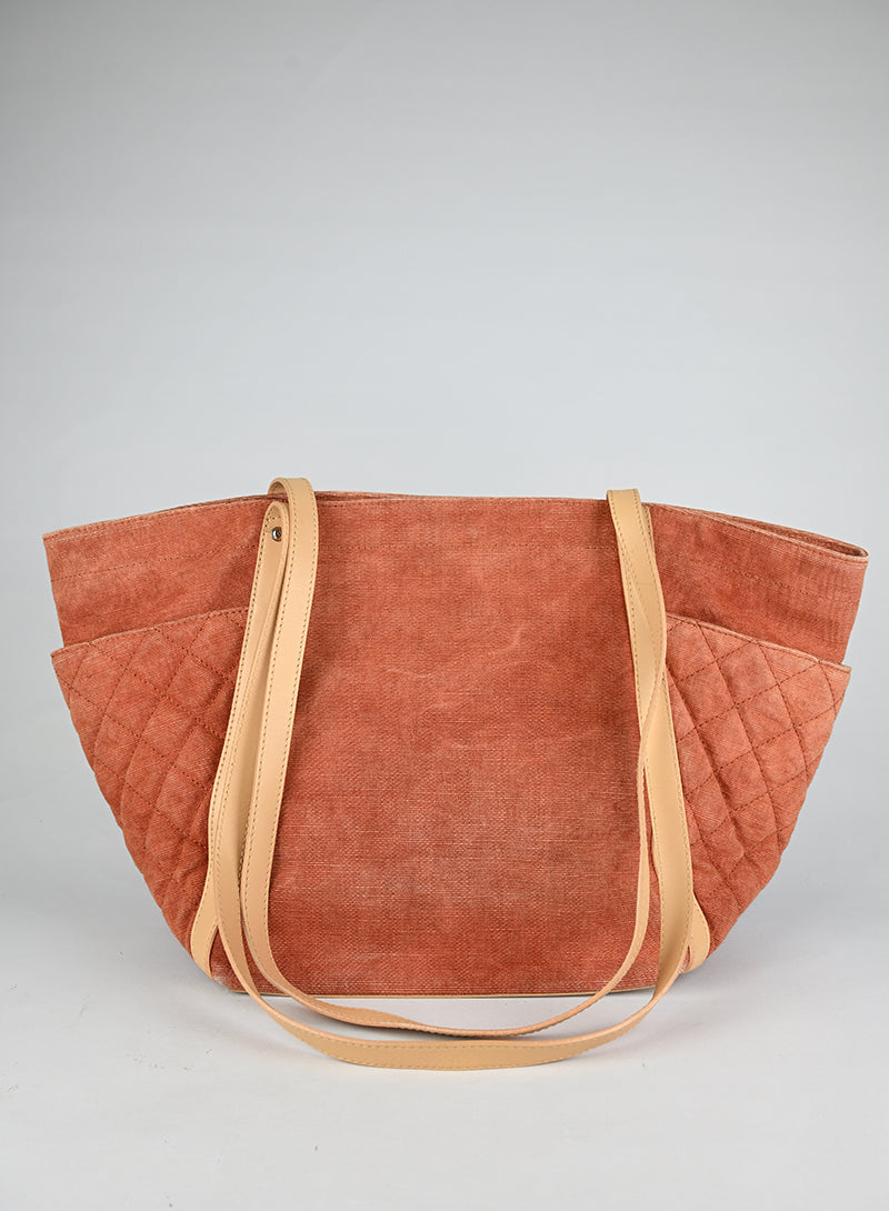 Chanel Shopper Saint Tropez Denim Terracotta 2011