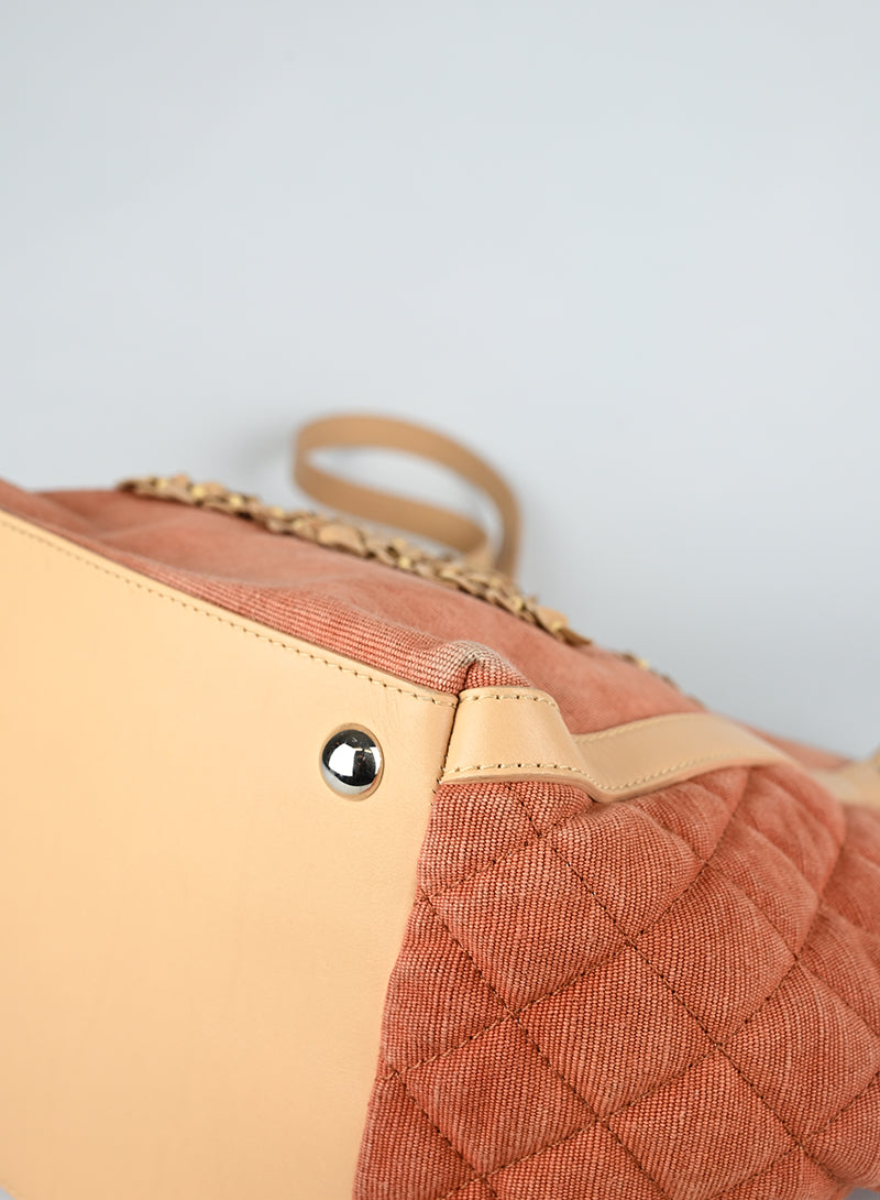 Chanel Shopper Saint Tropez Denim Terracotta 2011