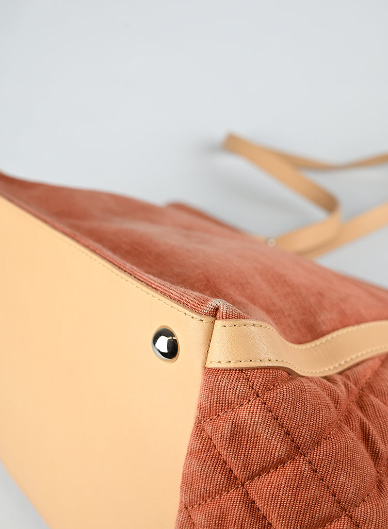 Chanel Shopper Saint Tropez Denim Terracotta 2011