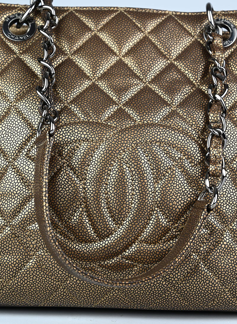 Chanel Shopper PST in pelle Mordoré