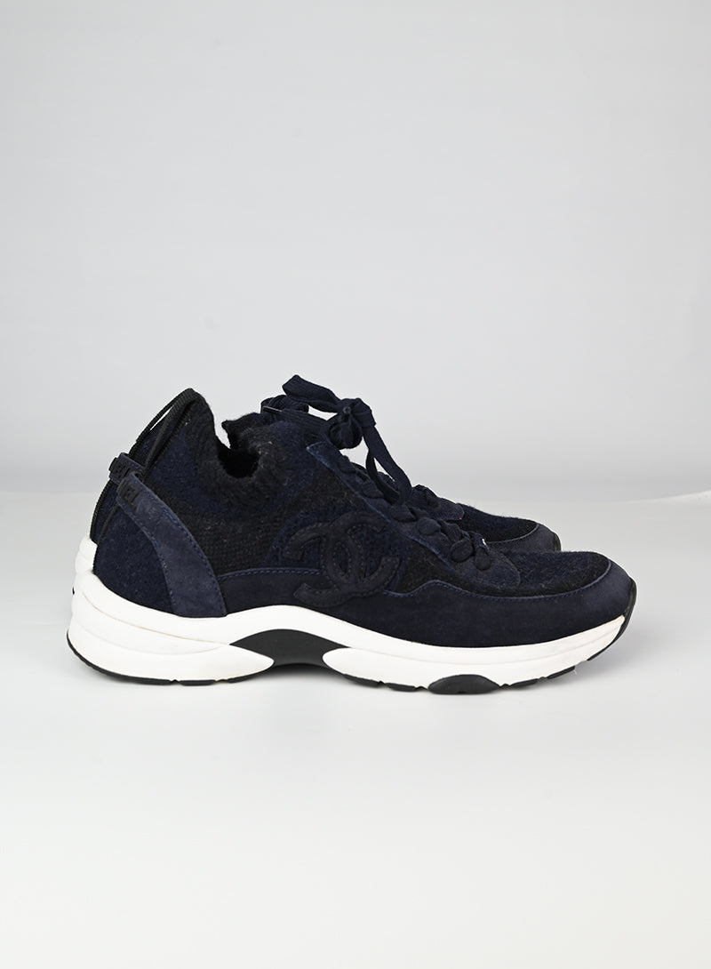 Chanel Sneakers in tessuto blu - N. 37