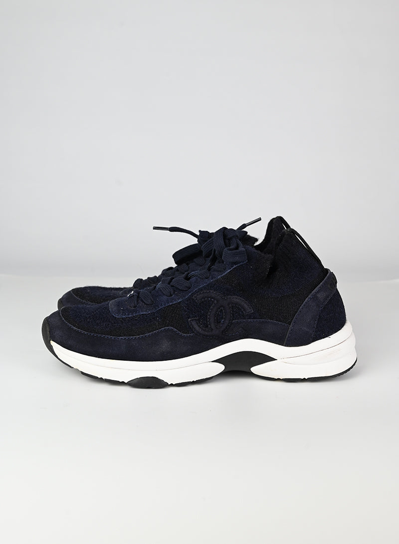 Chanel Sneakers in tessuto blu - N. 37