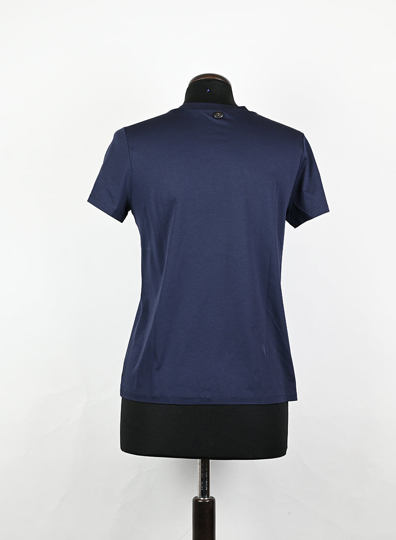 Chanel T-shirt in cotone blu - Tg. 34 FR -  lesleyluxuryvintage