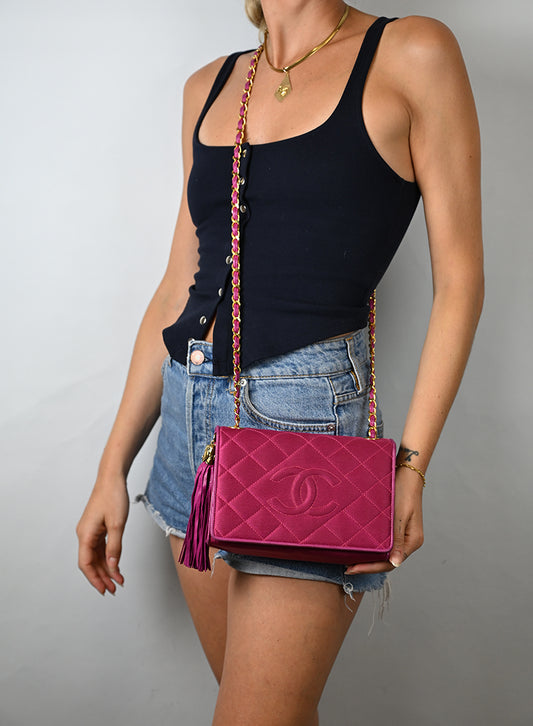 Chanel Camera Bag Ciclamino -  lesleyluxuryvintage