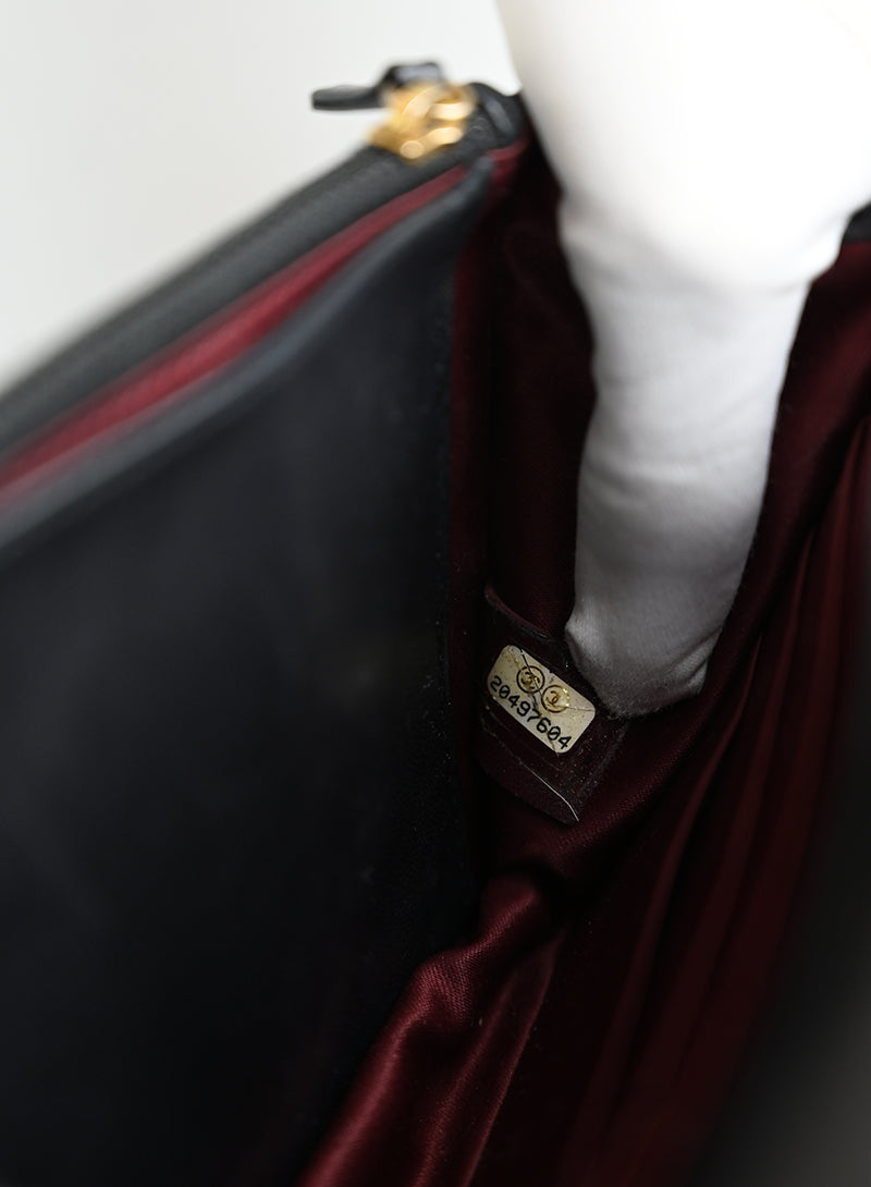 Chanel Borsina Wok in pelle nera -  lesleyluxuryvintage