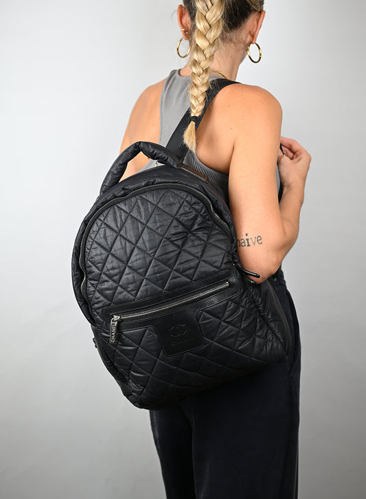 Chanel Zaino Cocoon Tessuto Tecnico Nero 2015 -  lesleyluxuryvintage