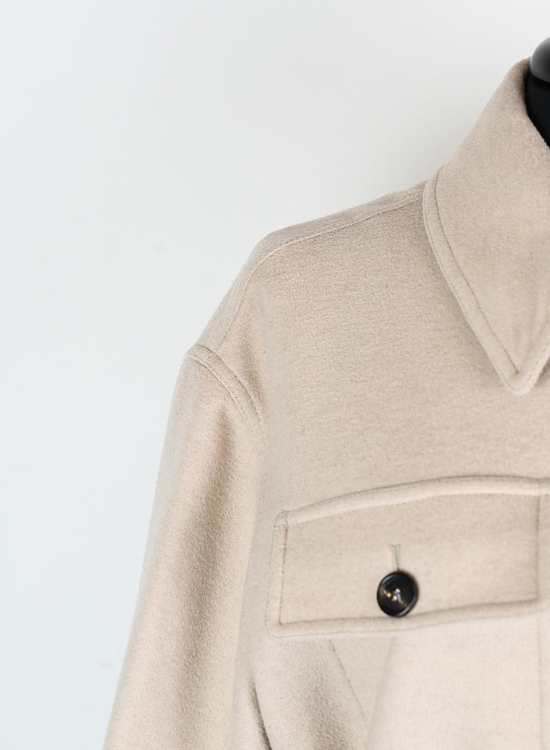 Brunello Cucinelli Cappotto in lana beige - Tg. 42