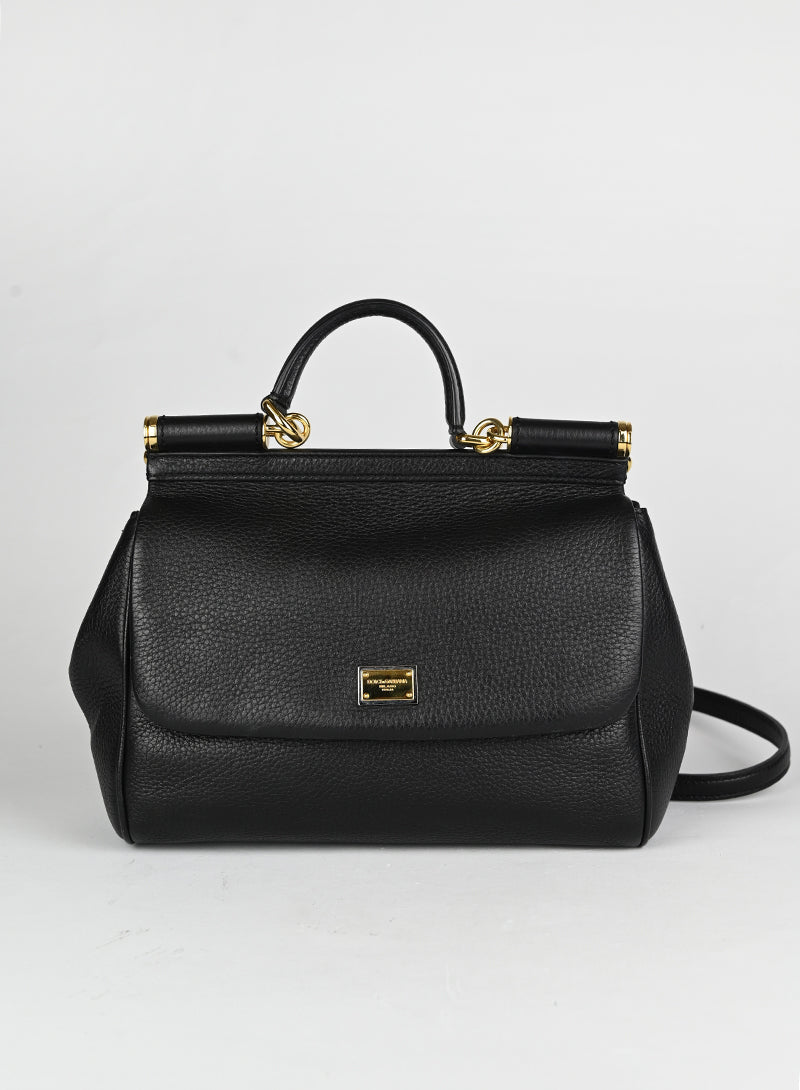 Dolce & Gabbana Borsa Sicily in pelle nera