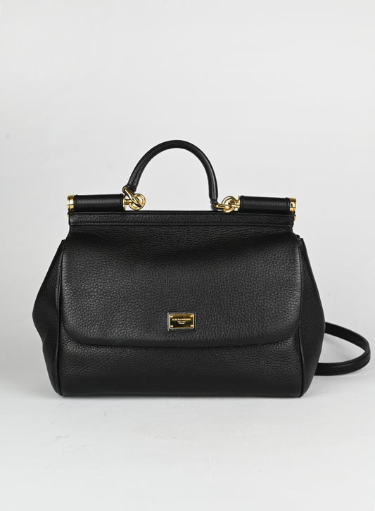 Dolce & Gabbana Borsa Sicily in pelle nera
