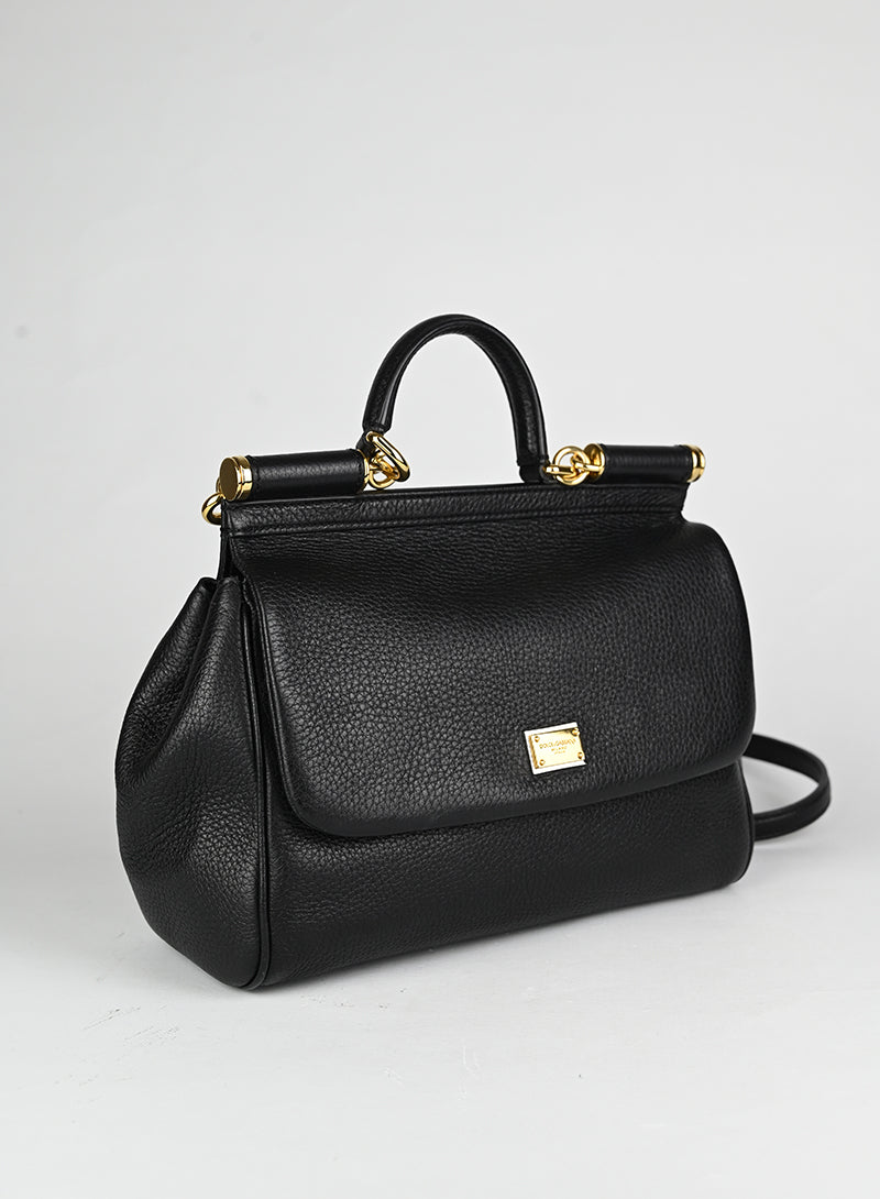 Dolce & Gabbana Borsa Sicily in pelle nera