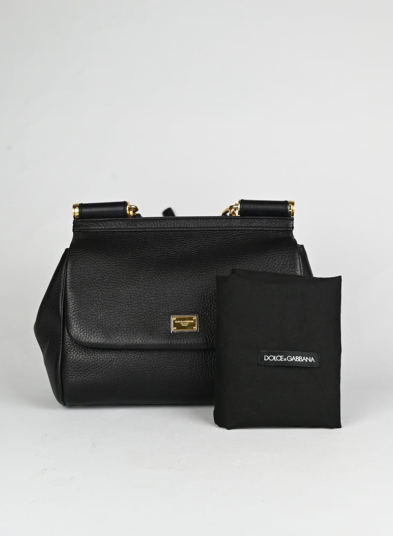 Dolce & Gabbana Borsa Sicily in pelle nera