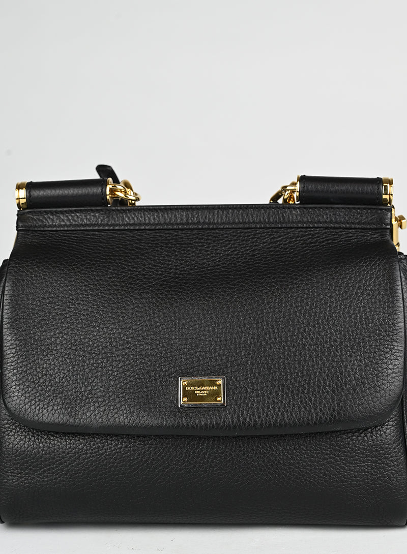 Dolce & Gabbana Borsa Sicily in pelle nera