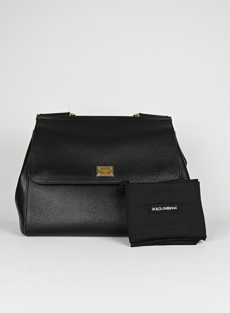 Dolce e Gabbana Borsa Sicily in pelle nera