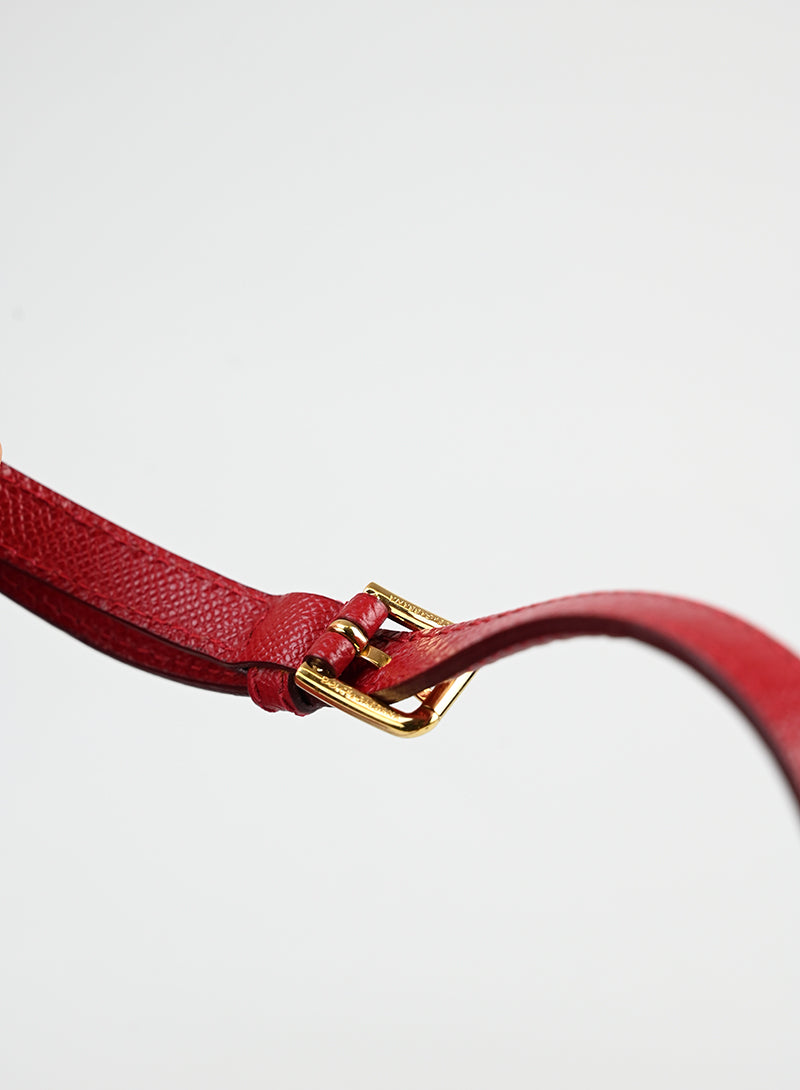 Dolce e Gabbana Borsa Sicily in pelle rossa -  lesleyluxuryvintage