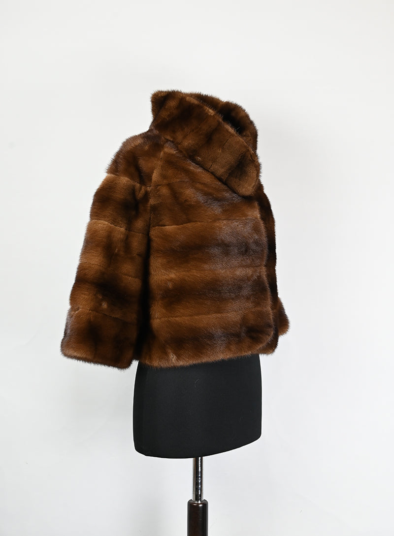 De Carlis Pelliccia corta visone brandy - Tg. 40