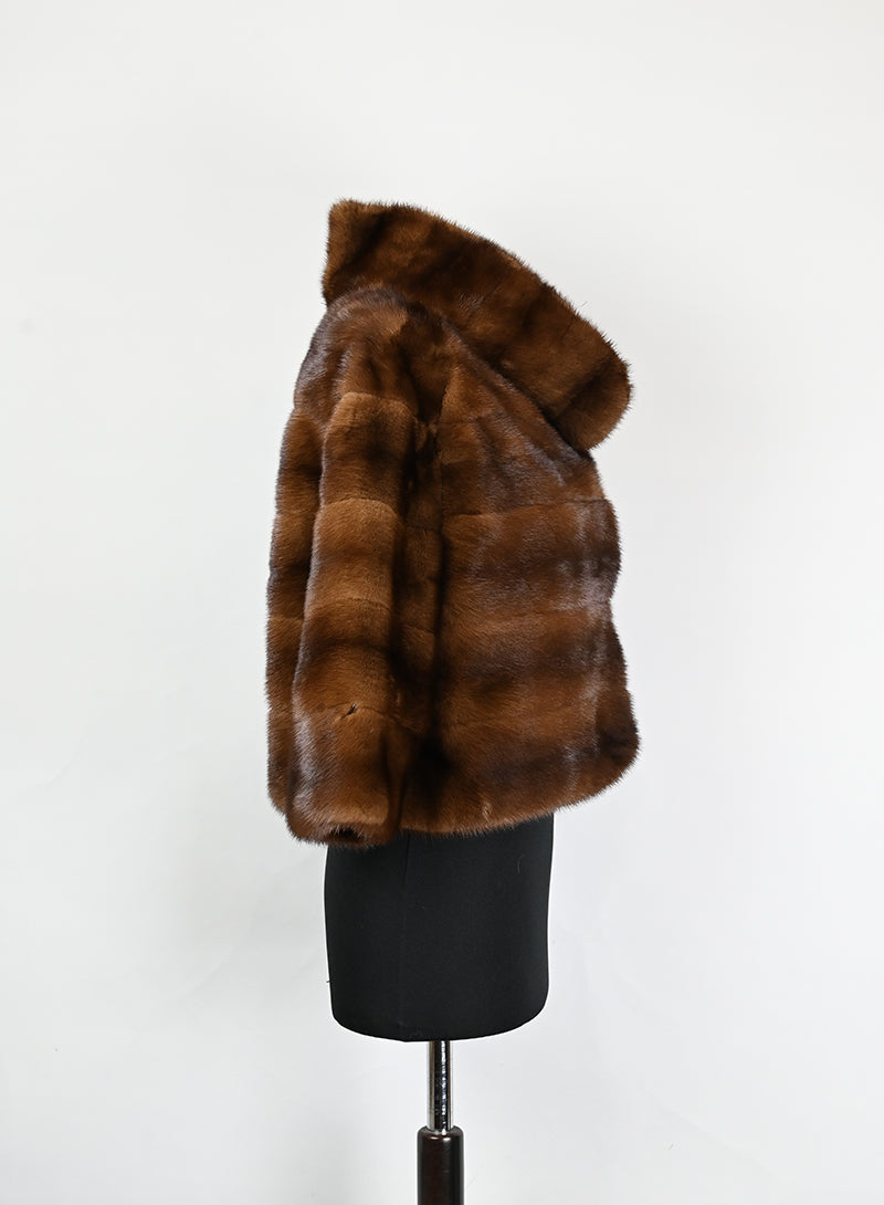 De Carlis Pelliccia corta visone brandy - Tg. 40