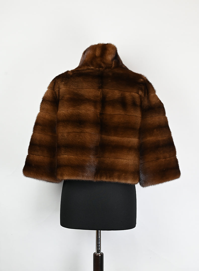 De Carlis Pelliccia corta visone brandy - Tg. 40