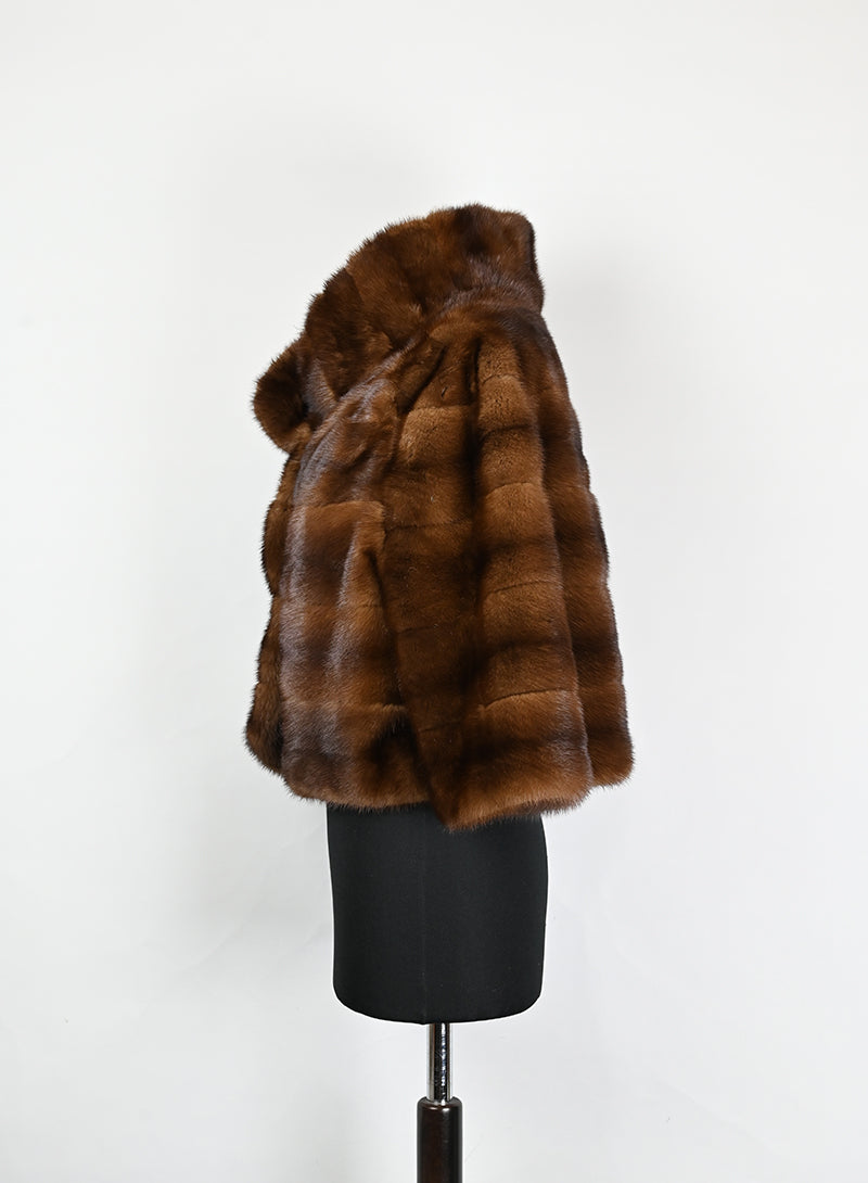 De Carlis Pelliccia corta visone brandy - Tg. 40