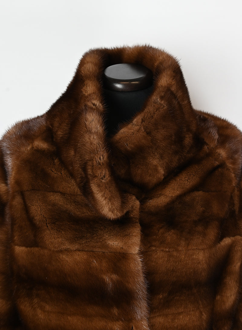 De Carlis Pelliccia corta visone brandy - Tg. 40