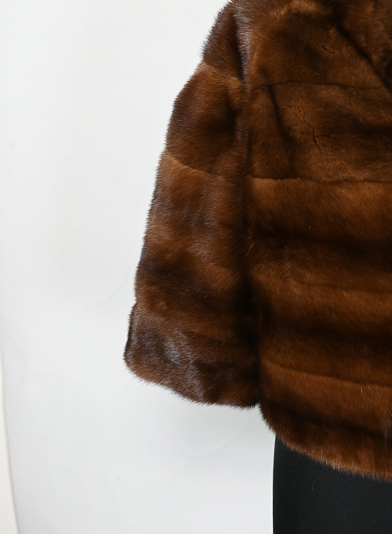 De Carlis Pelliccia corta visone brandy - Tg. 40