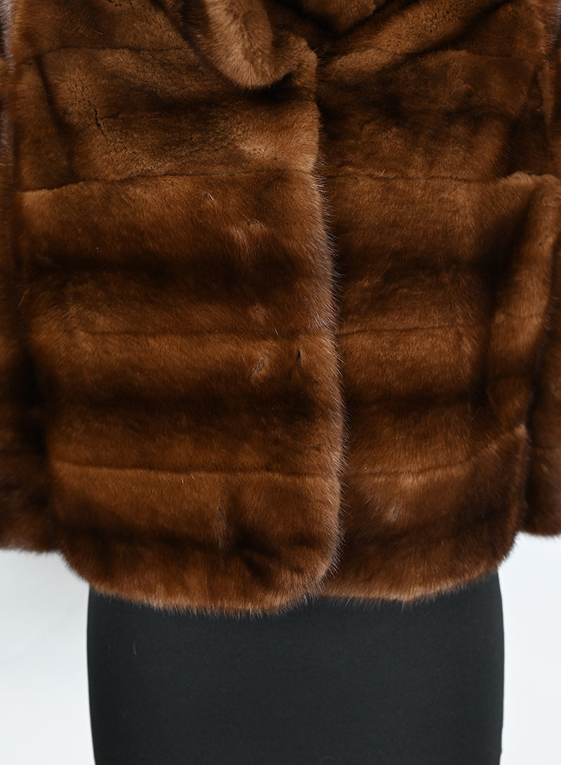 De Carlis Pelliccia corta visone brandy - Tg. 40