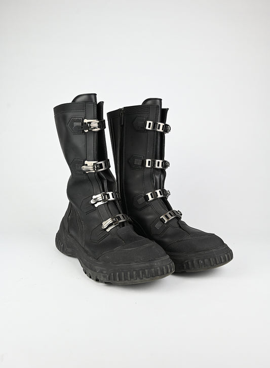 Dior Stivali Biker in pelle nera - N. 40