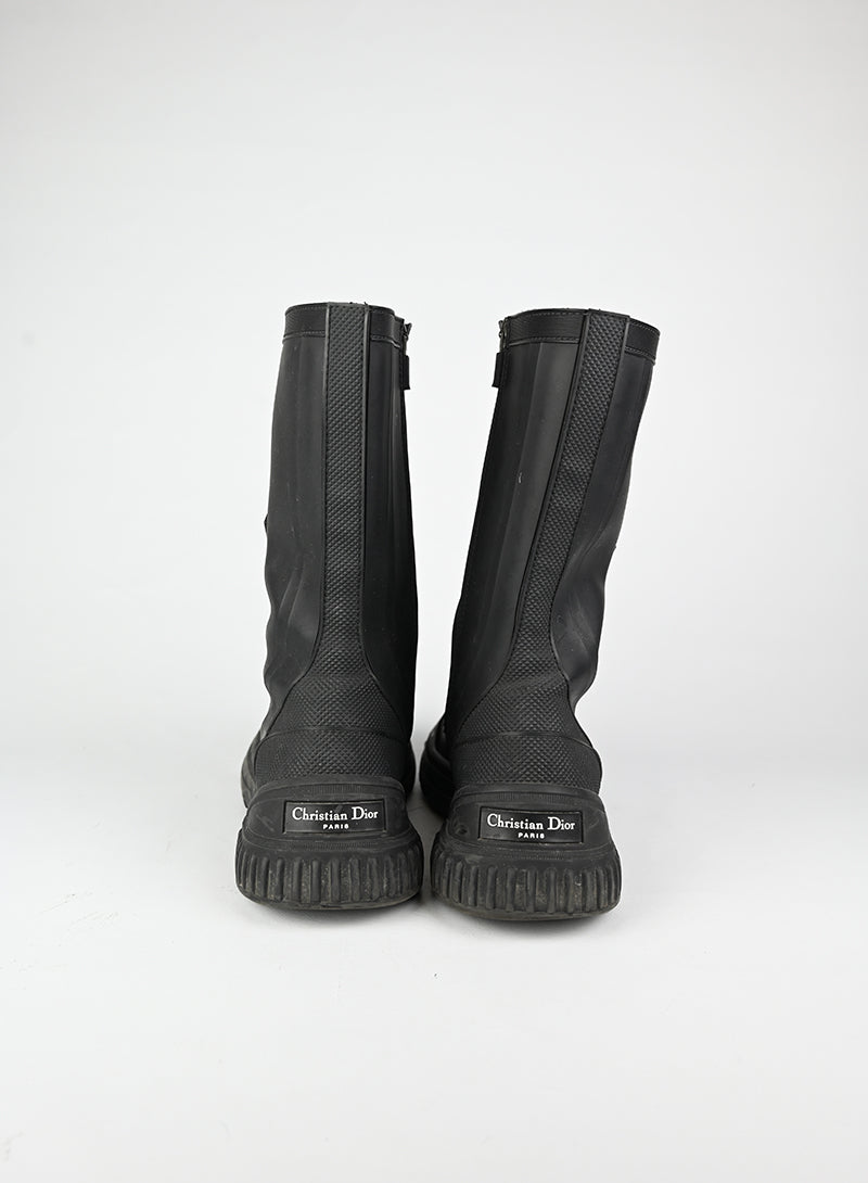Dior Stivali Biker in pelle nera - N. 40
