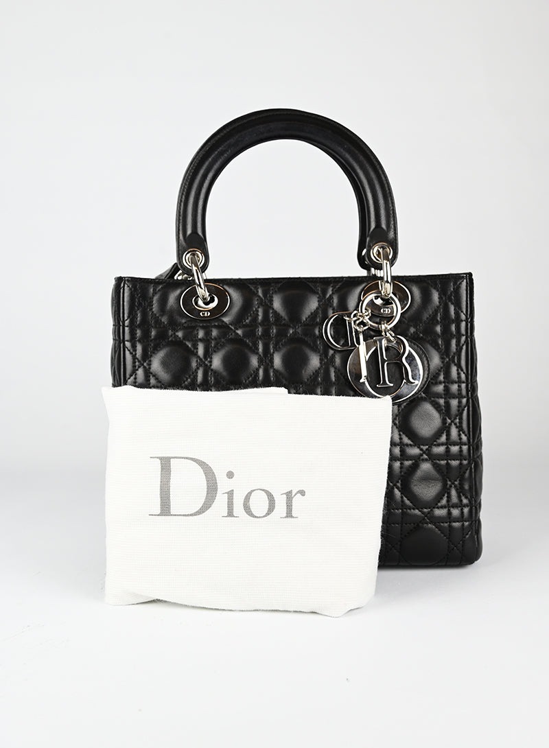 Dior Borsa Lady Dior Media nera