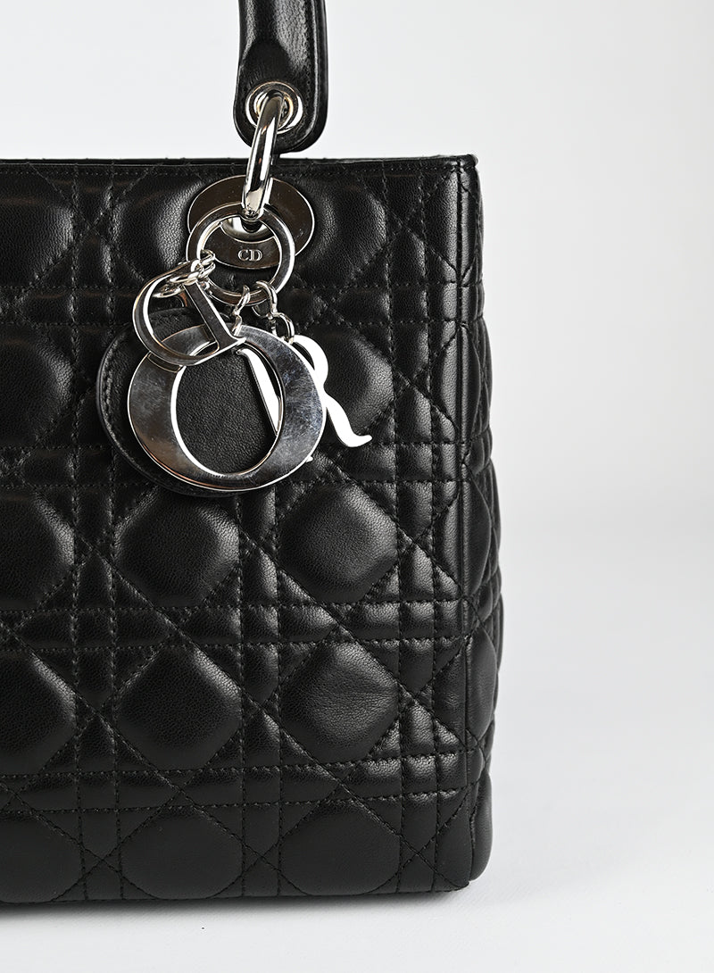 Dior Borsa Lady Dior Media nera