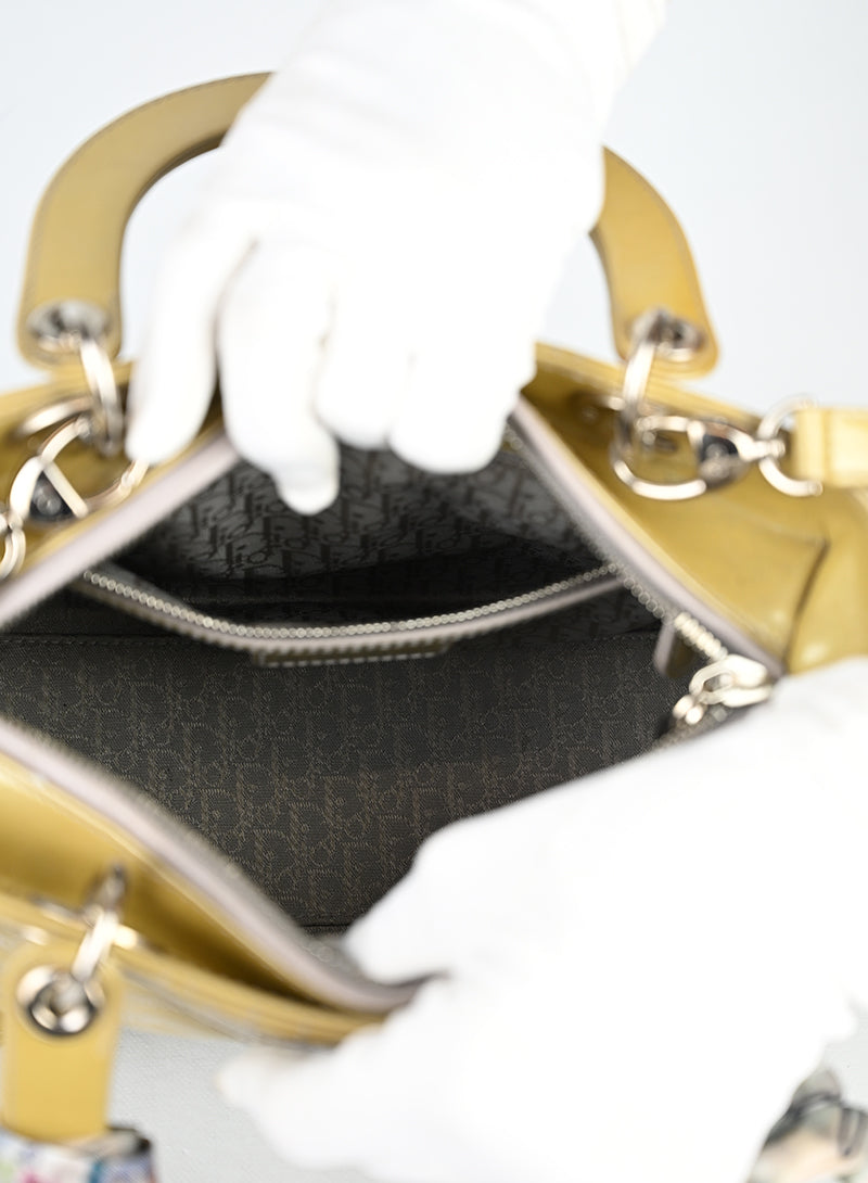 Dior Lady Medium Vernice Sand Perlato