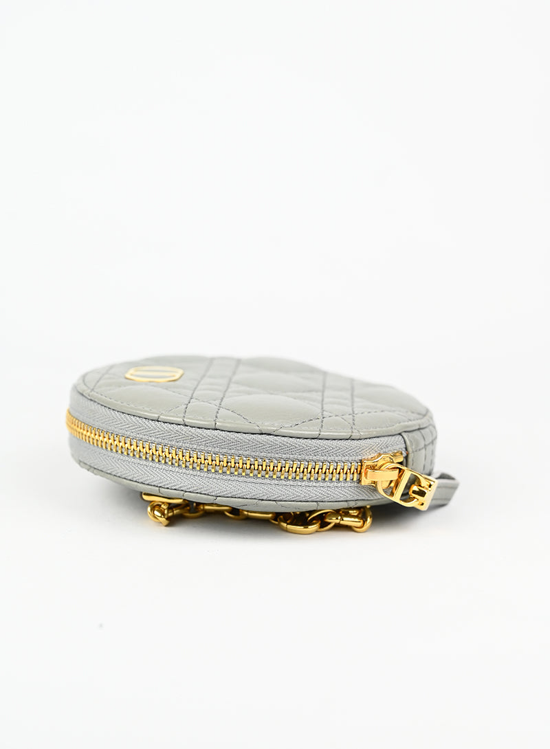Dior Borsina Cannage Caro in pelle grigia -  lesleyluxuryvintage