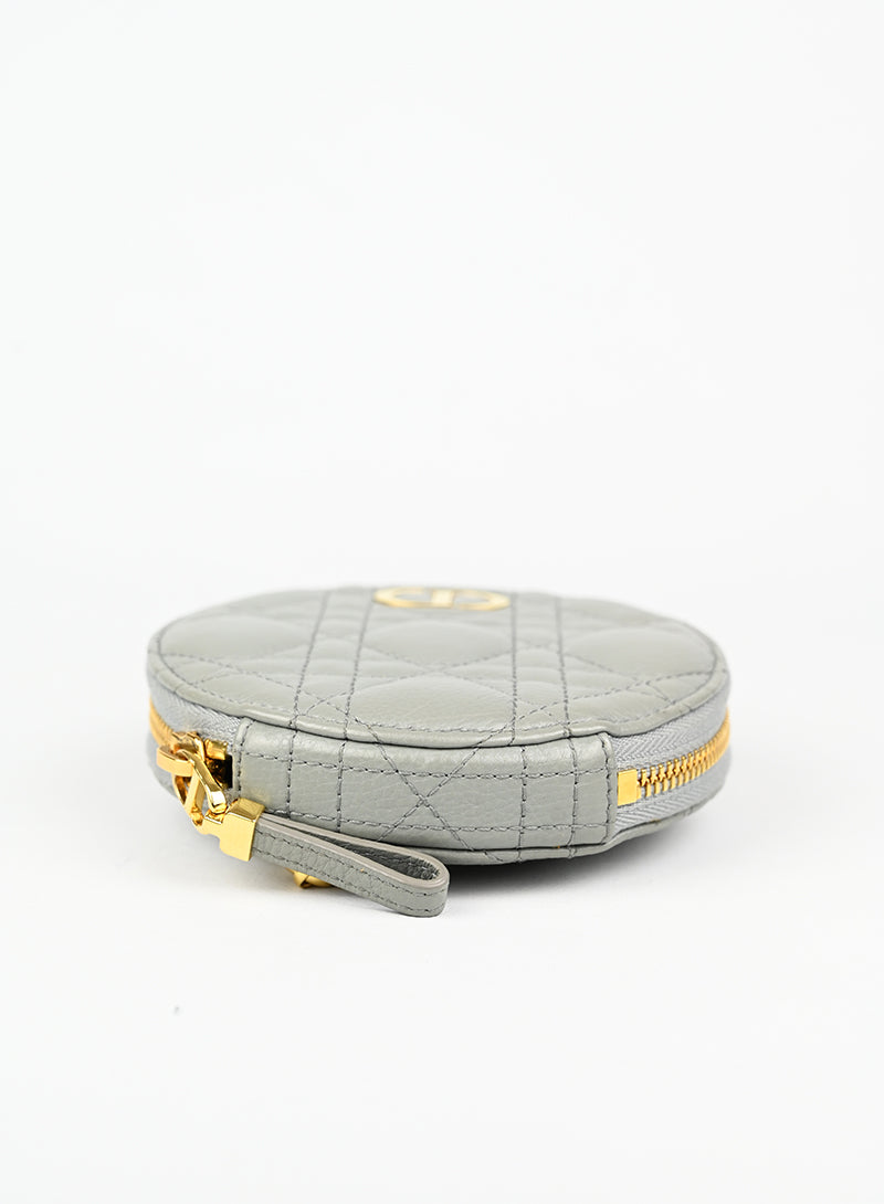 Dior Borsina Cannage Caro in pelle grigia -  lesleyluxuryvintage