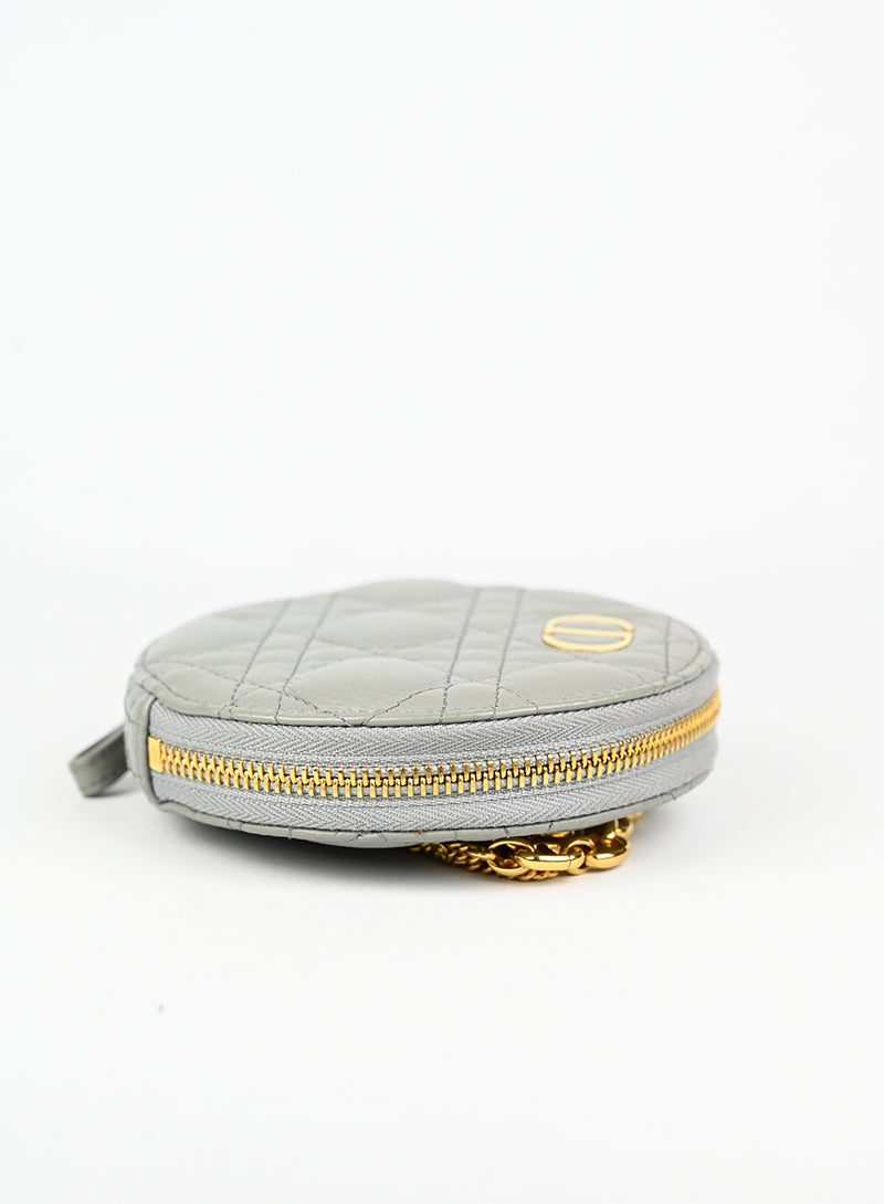 Dior Borsina Cannage Caro in pelle grigia -  lesleyluxuryvintage