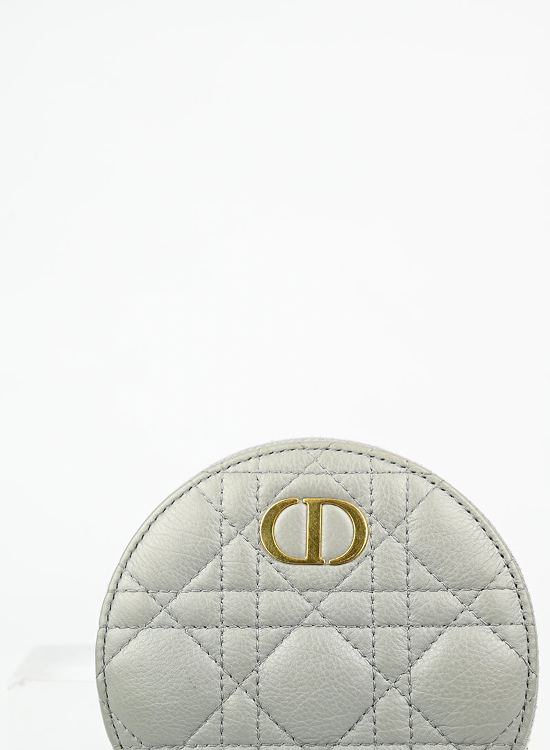 Dior Borsina Cannage Caro in pelle grigia -  lesleyluxuryvintage