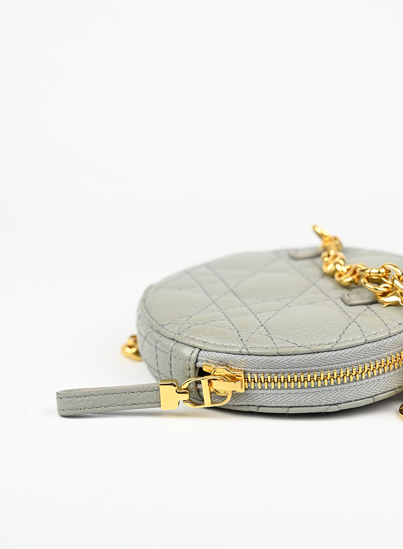Dior Borsina Cannage Caro in pelle grigia -  lesleyluxuryvintage